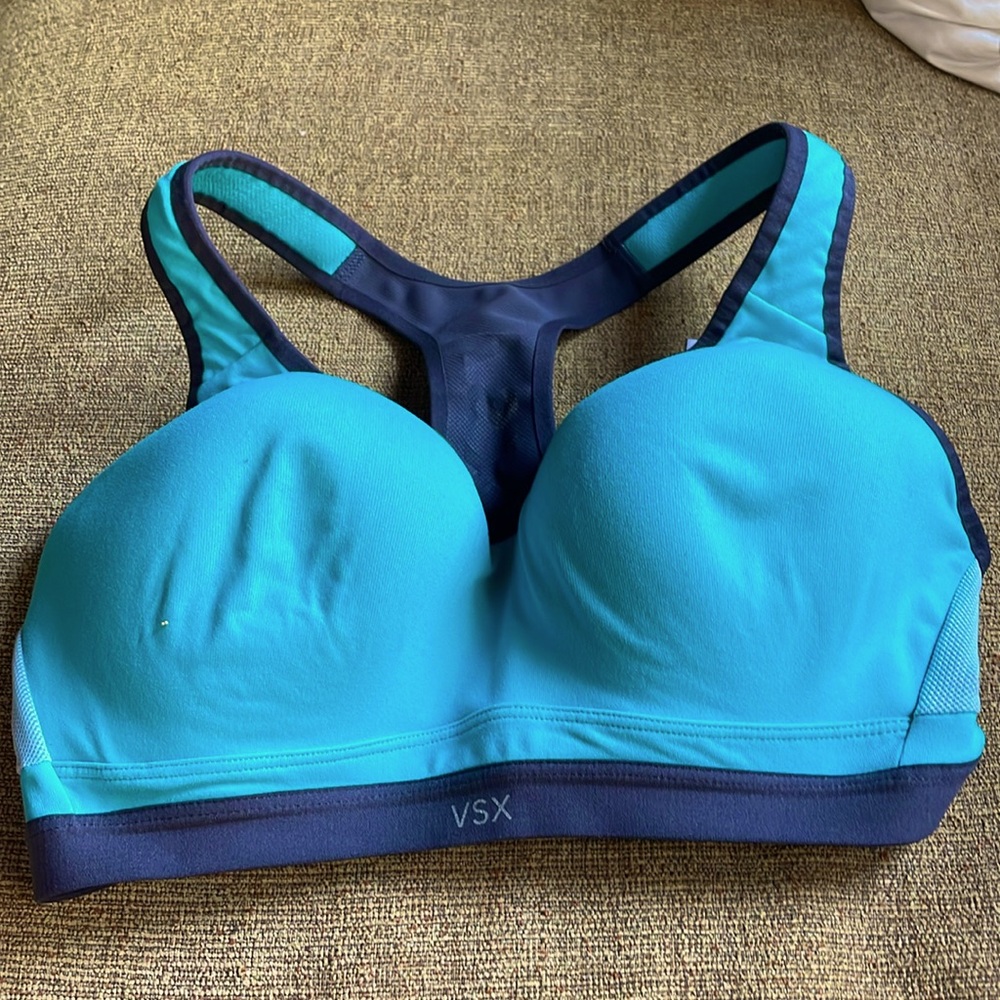 Victoria Secrets X Sport bra! Blue and gray! Size 34D, excellent condition